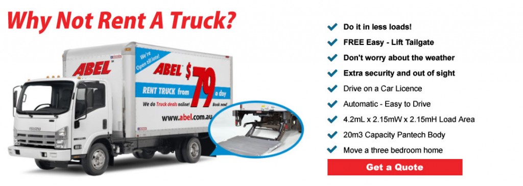 Abel Van and Truck Hire - Our Moving Trucks - The Moving Van Alternative
